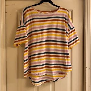 Madewell striped short sleeve T-shirt size XXL